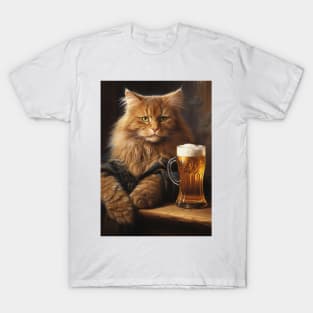 Funny Cat Beer T-Shirt